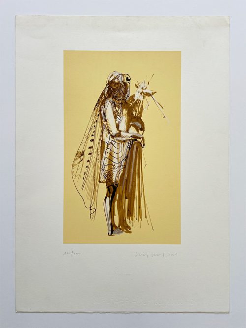Graça Morais - Serigrafia - Obra gráfica Mulher Gafanhoto
