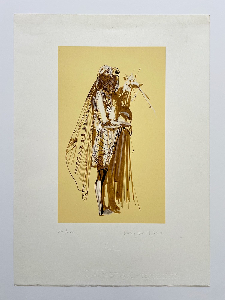 Graça Morais - Serigrafia - Obra gráfica Mulher Gafanhoto