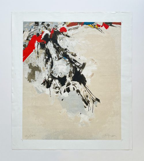 Júlio Pomar - Serigrafia - Obra gráfica Cavaleiro e Touro