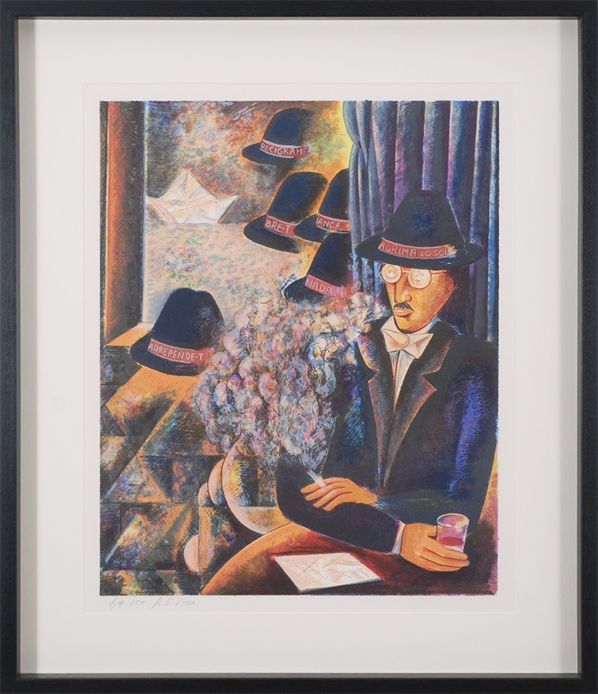 André Shan Lima - Serigrafia - Obra gráfica Fernado Pessoa